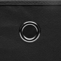 Scatole con Coperchi 10 pz Nere 32x32x32 cm in Tessuto cod mxl 51027