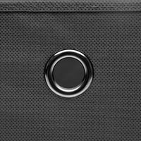 Scatole con Coperchi 4 pz Grigie 32x32x32 cm in Tessuto cod mxl 41526