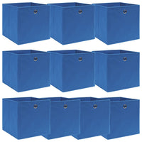 Scatole 10 pz Blu 32x32x32 cm in Tessuto cod mxl 51026