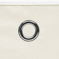 Scatole Portaoggetti 4pz Bianche 32x32x32 cm Tessuto 288349