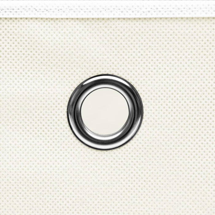 Scatole con Coperchi 4 pz Bianche 32x32x32 cm in Tessuto cod mxl 42952