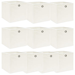 Scatole 10 pz Bianche 32x32x32 cm in Tessuto cod mxl 46878