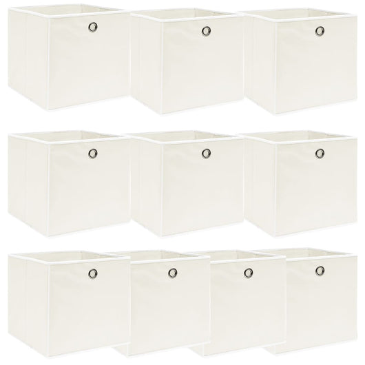 Scatole 10 pz Bianche 32x32x32 cm in Tessuto cod mxl 46878