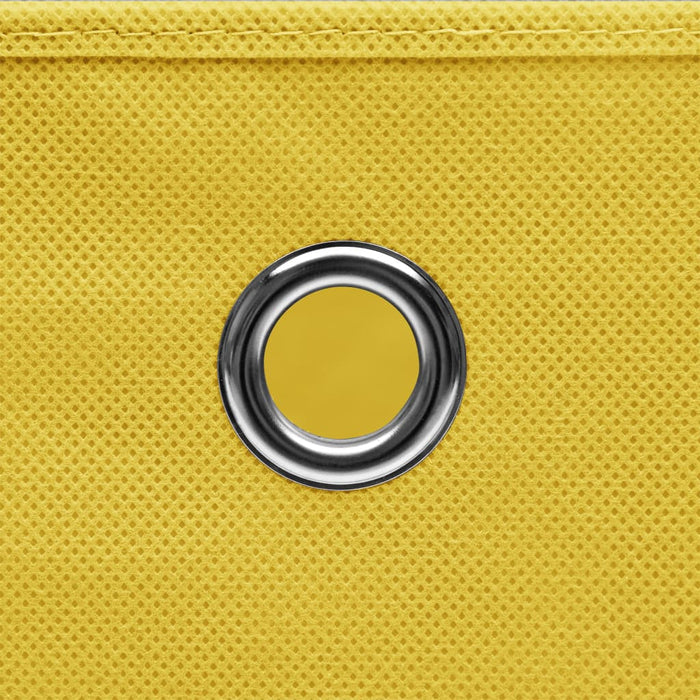 Scatole 4 pz Gialle 32x32x32 cm in Tessuto cod mxl 48440