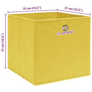 Scatole 10 pz Gialle 32x32x32 cm in Tessuto cod mxl 48193