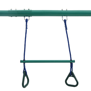 Set Altalene con Anelli per Ginnastica e 4 Sedili in Acciaio 92315