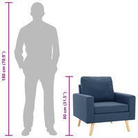 Poltrona Blu in Tessuto 288697