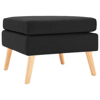 Poggiapiedi Nero in Tessuto cod mxl 68132