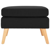 Poggiapiedi Nero in Tessuto 288742