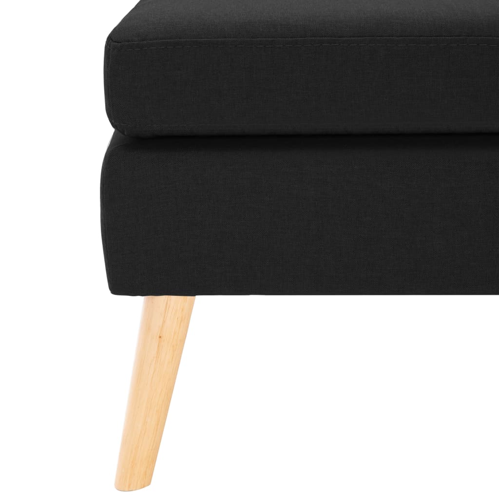 Poggiapiedi Nero in Tessuto cod mxl 68132