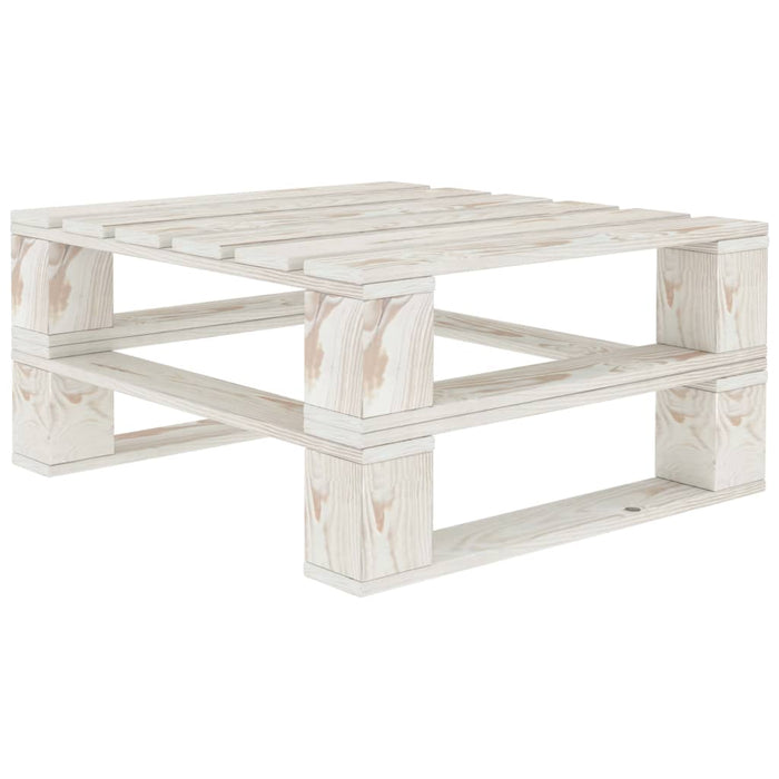 Set Salotto da Giardino Pallet 5 pz con Cuscini Neri in Legno 3052357