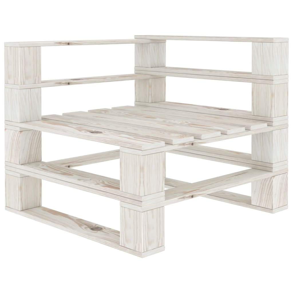 Divano da Giardino Pallet a 2 Posti con Cuscini Antracite Legno 3052376