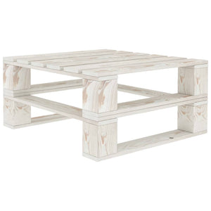 Set Salotto da Giardino Pallet 7 pz con Cuscini Crema in Legno 3052467
