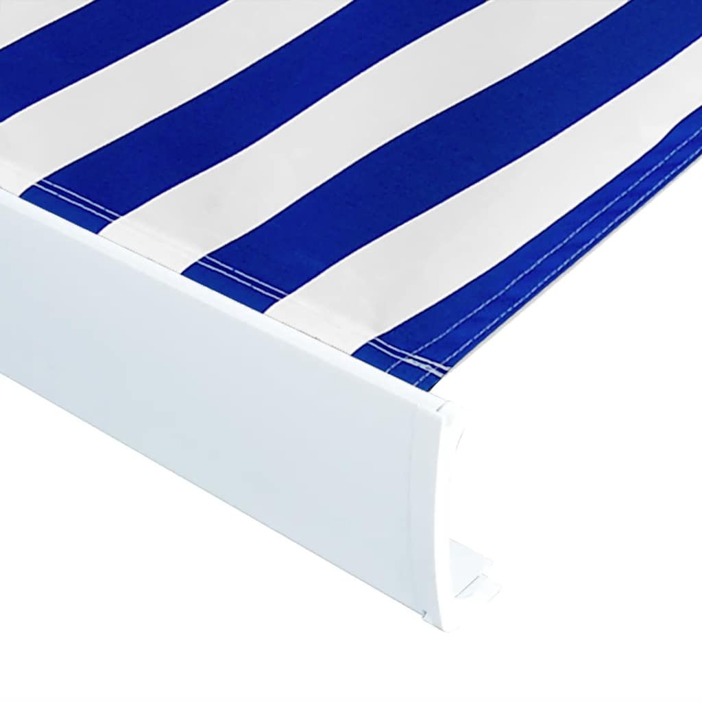 Tenda a Cassonetto Motorizzata 400x300 cm Blu e Bianco 3052659