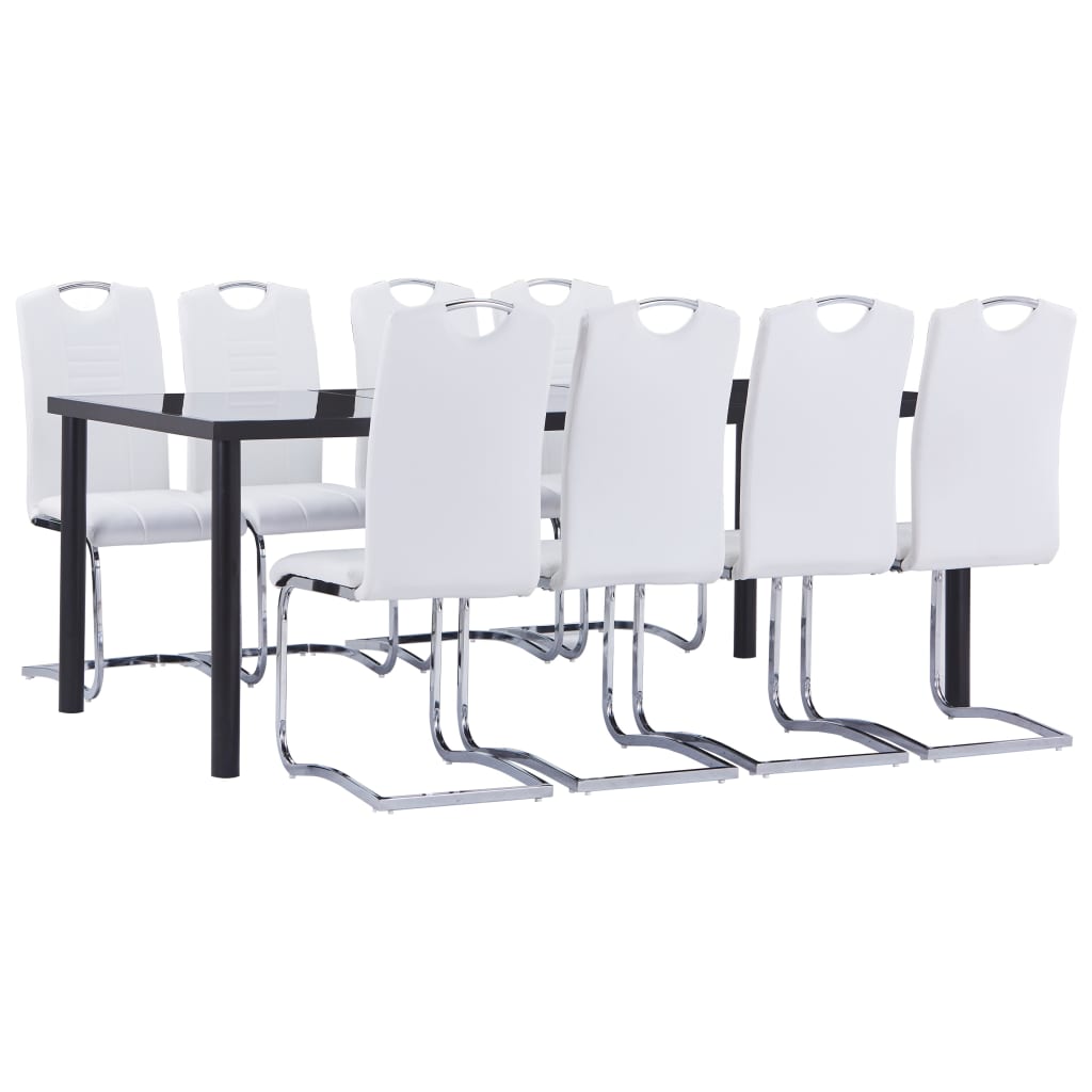 Set Sala da Pranzo 9 pz in Similpelle Biancacod mxl 120266