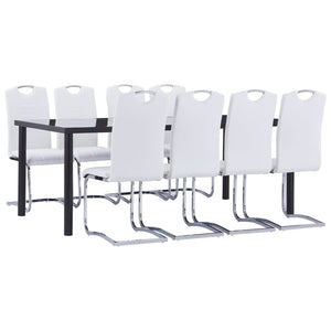 Set Sala da Pranzo 9 pz in Similpelle Biancacod mxl 120266