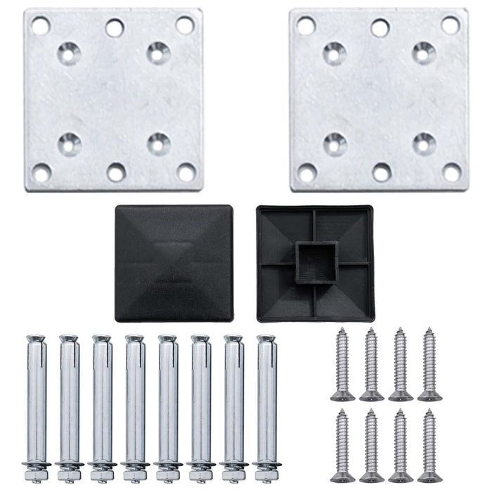 Recinzione da Giardino in WPC 699x106 cm Grigia cod mxl 23385