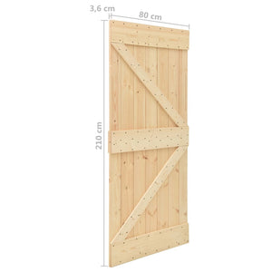 Porta 80x210 cm in Legno Massello di Pino 289107