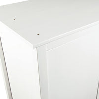 Armadio a 3 Ante Hill Bianco 127x50x170 cm in Legno di Pino