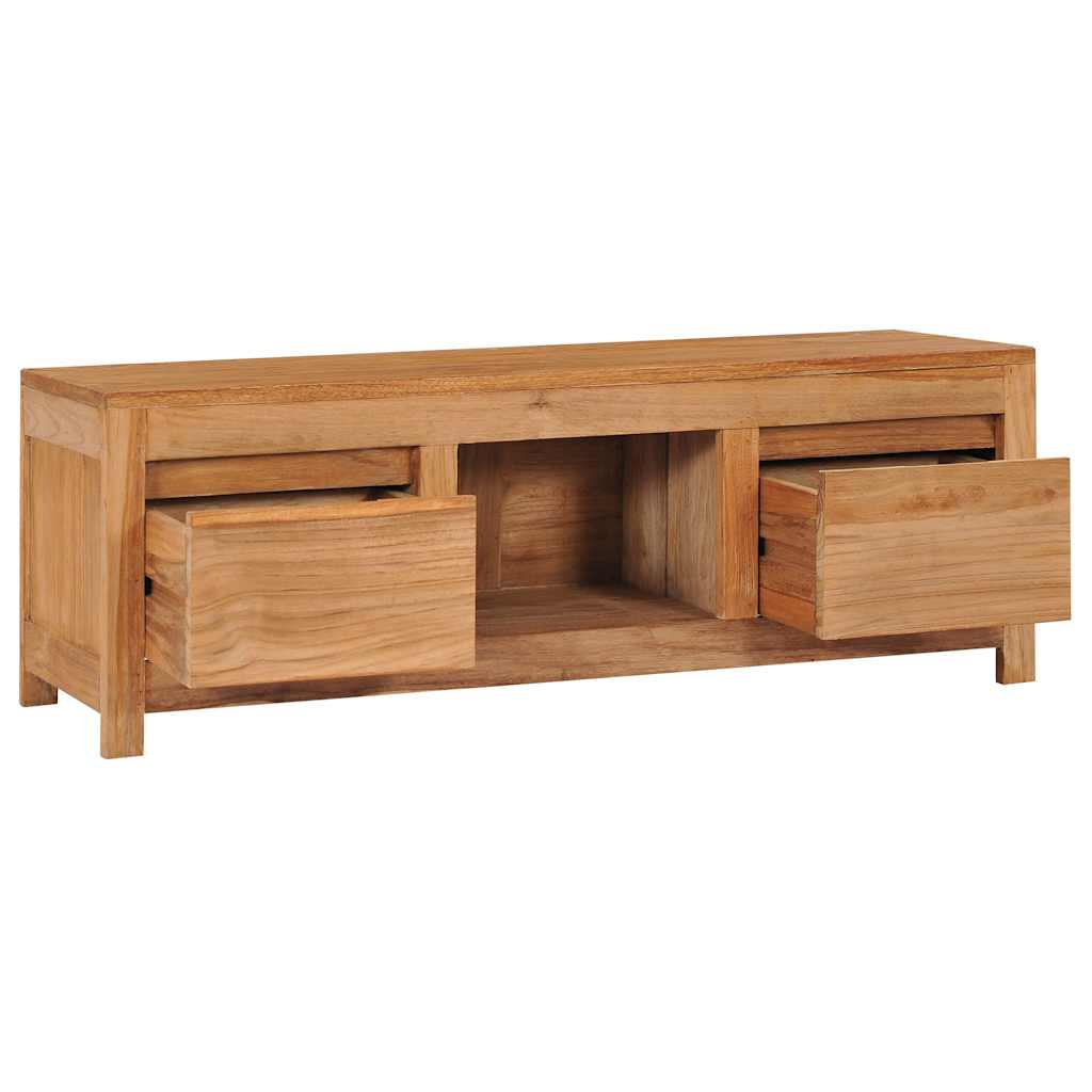 Mobile Porta TV 100x30x35 cm in Legno Massello di Teak cod mxl 25244