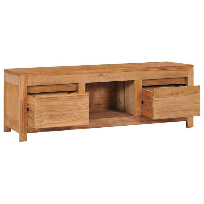 Mobile Porta TV 100x30x35 cm in Legno Massello di Teak cod mxl 25244