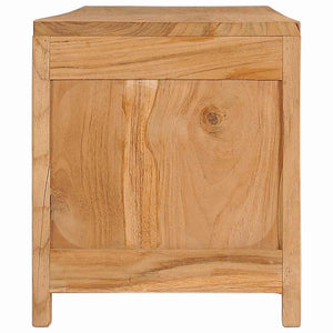 Mobile Porta TV 135x30x35 cm in Legno Massello di Teak 288901