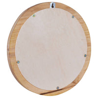 Specchio da Parete 40 cm in Legno di Teak Rotondo 288805