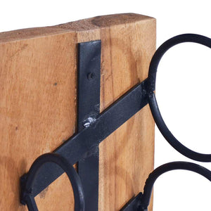 Cantinetta per 6 Bottiglie 35x35x100 cm in Legno di Teak 288809