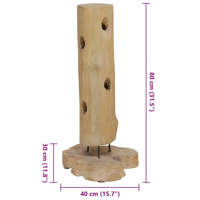 Cantinetta per 8 Bottiglie 40x30x80 cm in Legno di Teak 288812