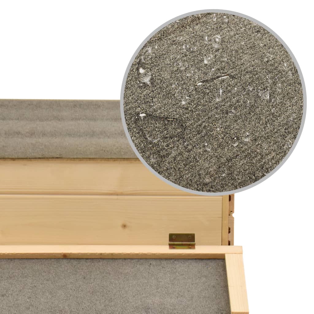 Pollaio in Legno Massello di Pino 178x67x92 cm 170915