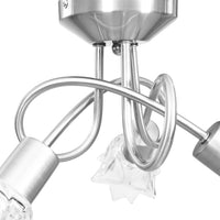 Lampadario con Paralumi in Vetro per 3 Lampadine E14 Tulipano 289227