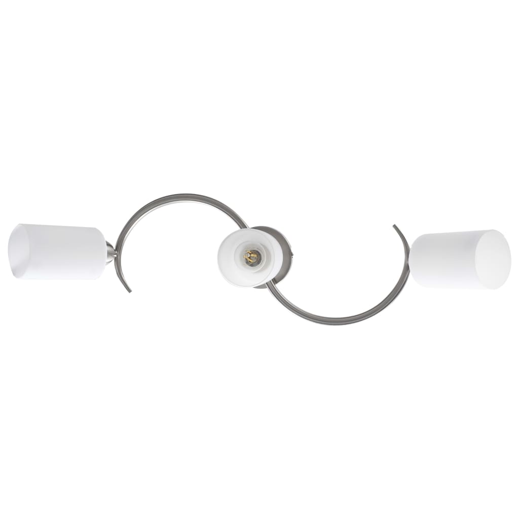 Lampadario Paralume in Ceramica a Cono Bianco 3 Lampadine E14 cod mxl 75500