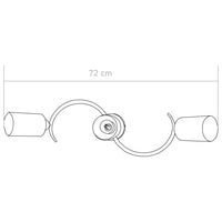 Lampadario Paralume in Ceramica a Cono Bianco 3 Lampadine E14 cod mxl 75500