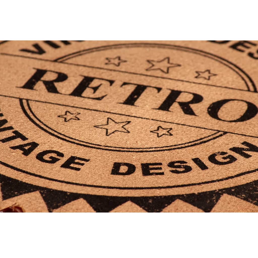 Set da Bar 9 pz in Legno Massello di Recupero Vera Pelle e Tela cod mxl 60752