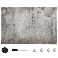 Lavagna magnetica da parete per scuola casa ufficio vetro 60 x 40 cm grigia 02_0045509