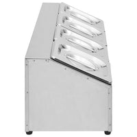 Supporto Gastronorm con 4 Contenitori GN 1/6 in Acciaio Inox 51221