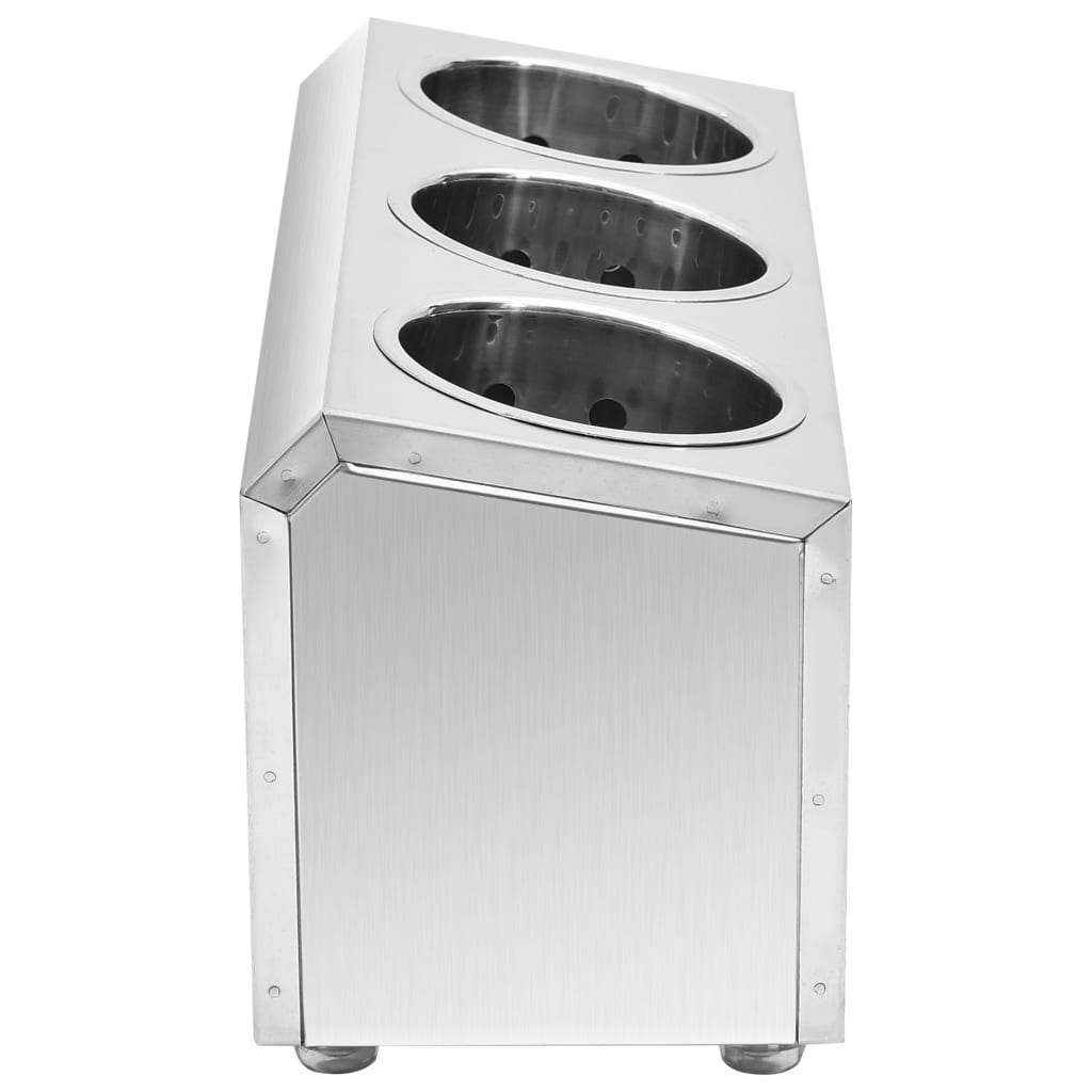 Portaposate con 3 Inserti Rettangolare in Acciaio Inox 51226