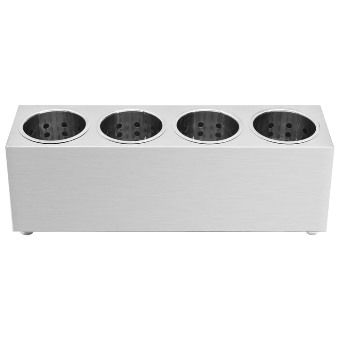 Portaposate con 4 Inserti Rettangolare in Acciaio Inox 51227