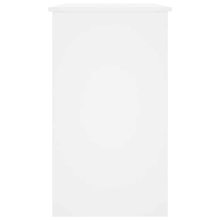 Scrivania tavolo postazione di lavoro mobile per computer studio 90 x 45 x 76 cm derivati ​​del legno bianco 02_0023528