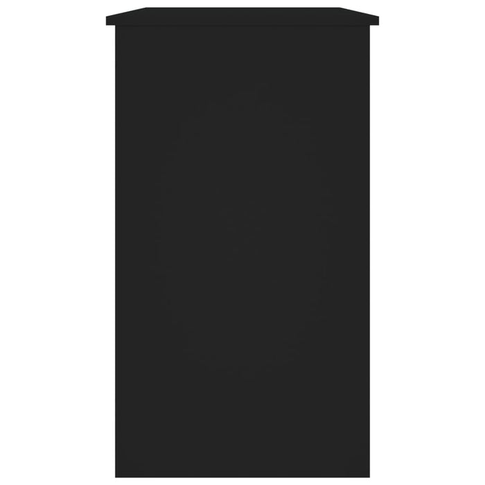 Scrivania tavolo postazione di lavoro mobile per computer studio 90 x 45 x 76 cm derivati ​​del legno nero 02_0023925