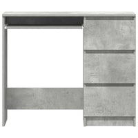 Scrivania Grigio Cemento 90x45x76 cm in Legno Multistrato 801377