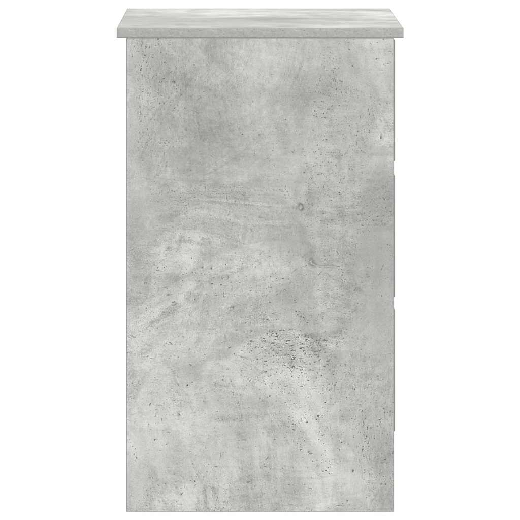 Scrivania Grigio Cemento 90x45x76 cm in Legno Multistrato