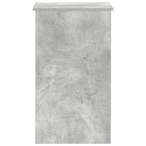 Scrivania Grigio Cemento 90x45x76 cm in Legno Multistrato