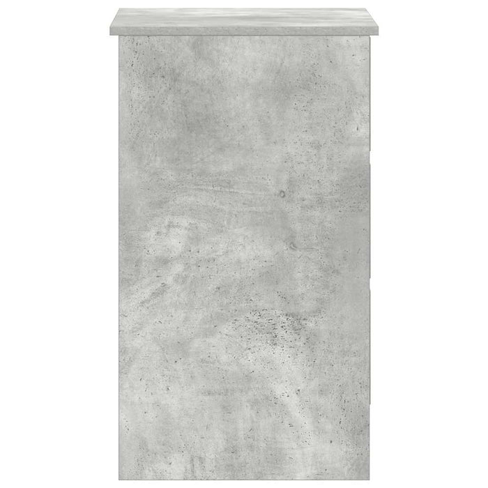Scrivania Grigio Cemento 90x45x76 cm in Legno Multistrato