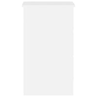 Scrivania Bianco Lucido 90x45x76 cm in Legno Multistrato 801379