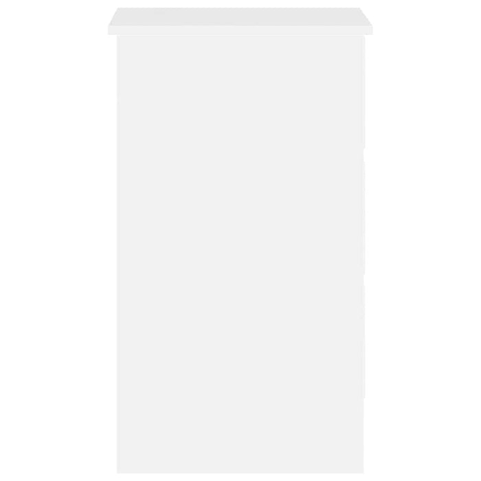 Scrivania Bianco Lucido 90x45x76 cm in Legno Multistrato 801379