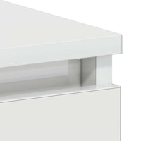 Scrivania Bianco Lucido 90x45x76 cm in Legno Multistrato 801379