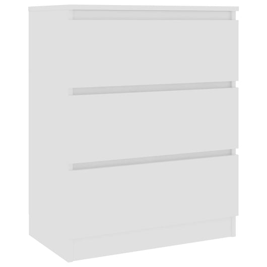 Credenza buffet cassettiera mobile contenitore organizer cucina soggiorno soggiorno 60 x 35 x 76 cm derivati ​​del legno bianco 02_0030372
