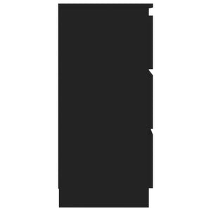 Credenza Nera 60x35x76 cm in Legno Multistrato 801383