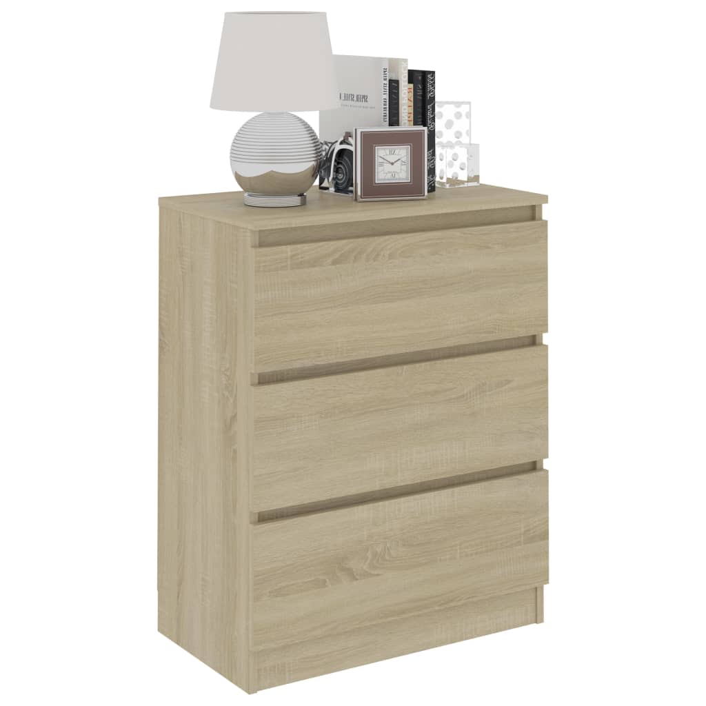 Credenza Rovere Sonoma 60x35x76 cm in Legno Multistrato 801385